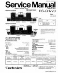 Сервисная инструкция TECHNICS RS-CH770E