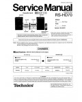 Сервисная инструкция Technics RS-HD70