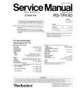 Сервисная инструкция Technics RS-TR180