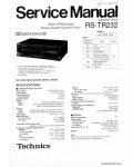 Сервисная инструкция TECHNICS RS-TR232