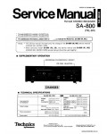 Сервисная инструкция TECHNICS SA-800