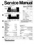 Сервисная инструкция Technics SA-CH750