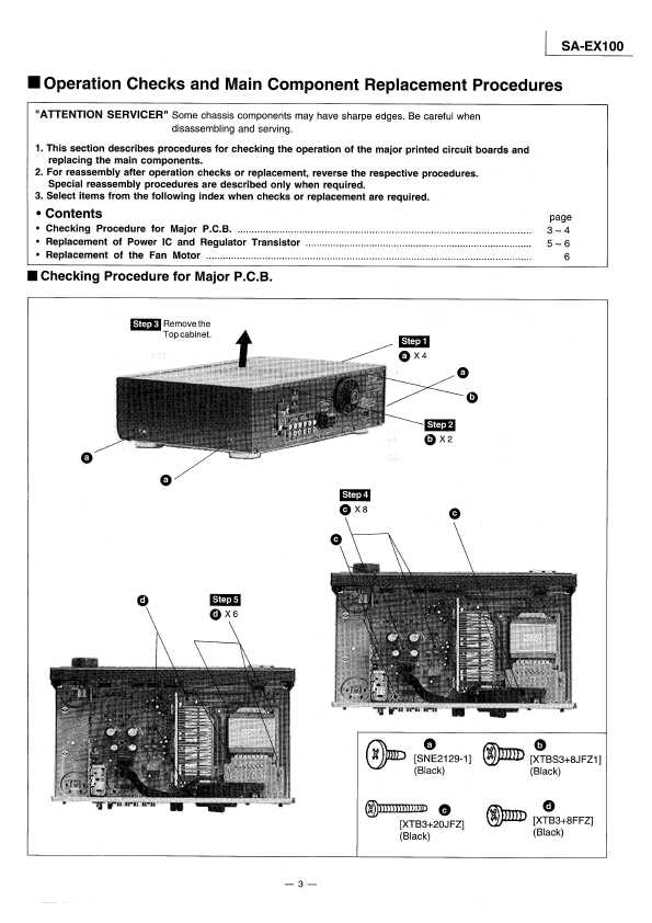 Сервисная инструкция Technics SA-EX100