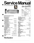 Сервисная инструкция Technics SA-GX470