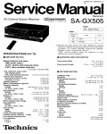 Сервисная инструкция Technics SA-GX505