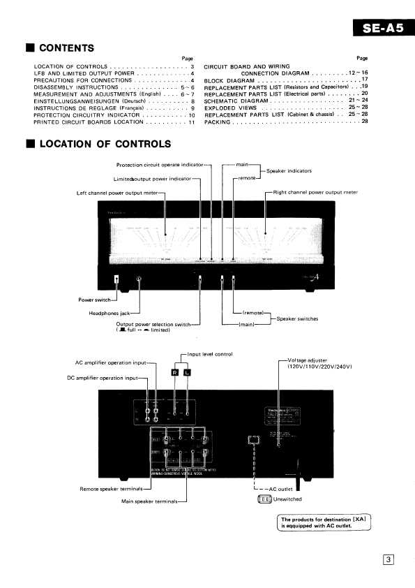 Сервисная инструкция Technics SE-A5