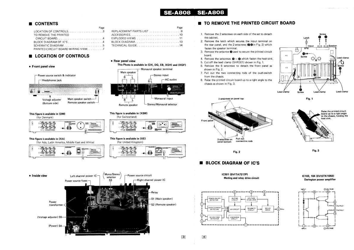 Сервисная инструкция Technics SE-A808