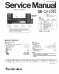 Сервисная инструкция Technics SE-CA1060