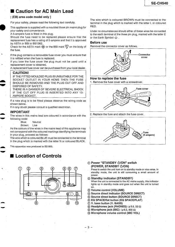 Сервисная инструкция Technics SE-CH540
