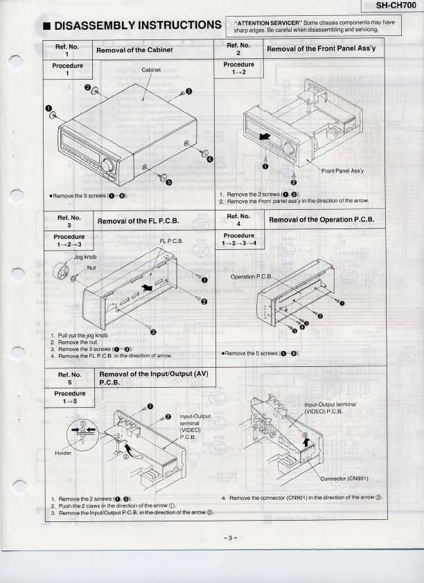 Сервисная инструкция Technics SH-CH700