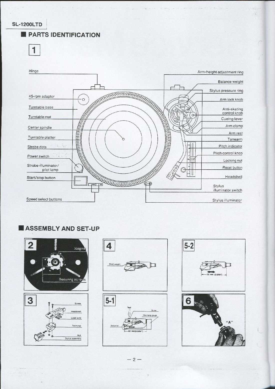 Сервисная инструкция Technics SL-1200LTD