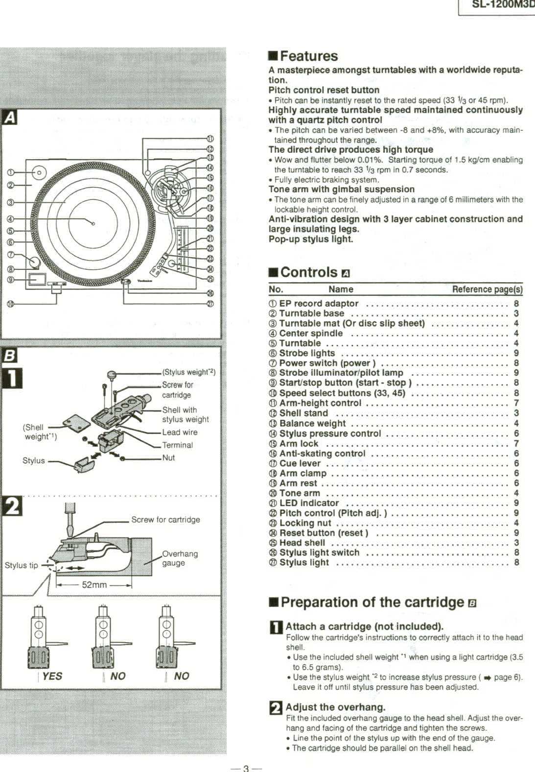 Сервисная инструкция Technics SL-1200M3D