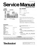 Сервисная инструкция Technics SL-HD505CD