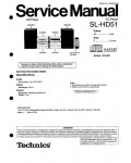 Сервисная инструкция Technics SL-HD51CD