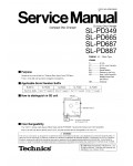 Сервисная инструкция Technics SL-PD349, SL-PD665, SL-PD687, SL-PD887