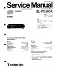 Сервисная инструкция Technics SL-PG360A