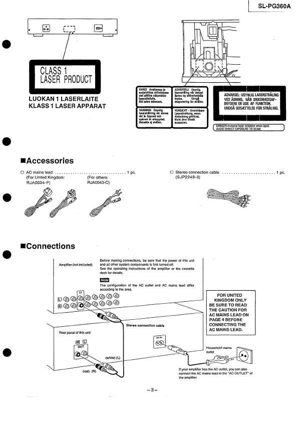 Сервисная инструкция Technics SL-PG360A