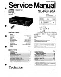 Сервисная инструкция Technics SL-PG420A