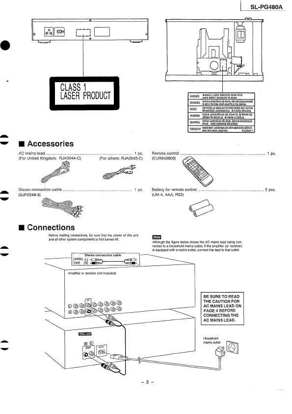 Сервисная инструкция Technics SL-PG480A