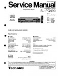 Сервисная инструкция Technics SL-PG490