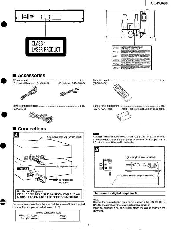 Сервисная инструкция Technics SL-PG490