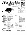 Сервисная инструкция Technics SL-XP240