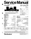 Сервисная инструкция Technics ST-CH770