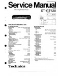 Сервисная инструкция Technics ST-GT630