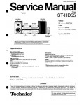 Сервисная инструкция Technics ST-HD55