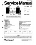 Сервисная инструкция Technics ST-HD70