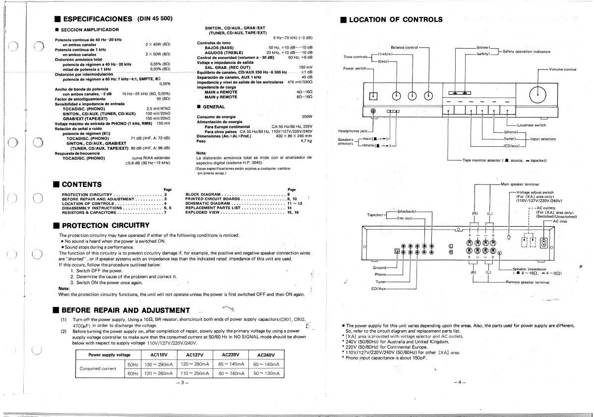 Сервисная инструкция Technics SU-500