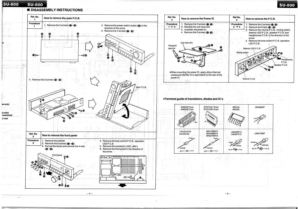 Сервисная инструкция Technics SU-800