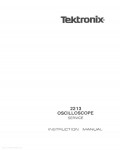Сервисная инструкция Tektronix 2213 Oscilloscope