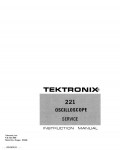 Сервисная инструкция Tektronix 221 Oscilloscope
