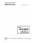 Сервисная инструкция Tektronix 422 Oscilloscope
