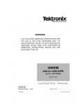 Сервисная инструкция Tektronix 465B Oscilloscope