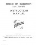 Сервисная инструкция Tektronix 545 Oscilloscope