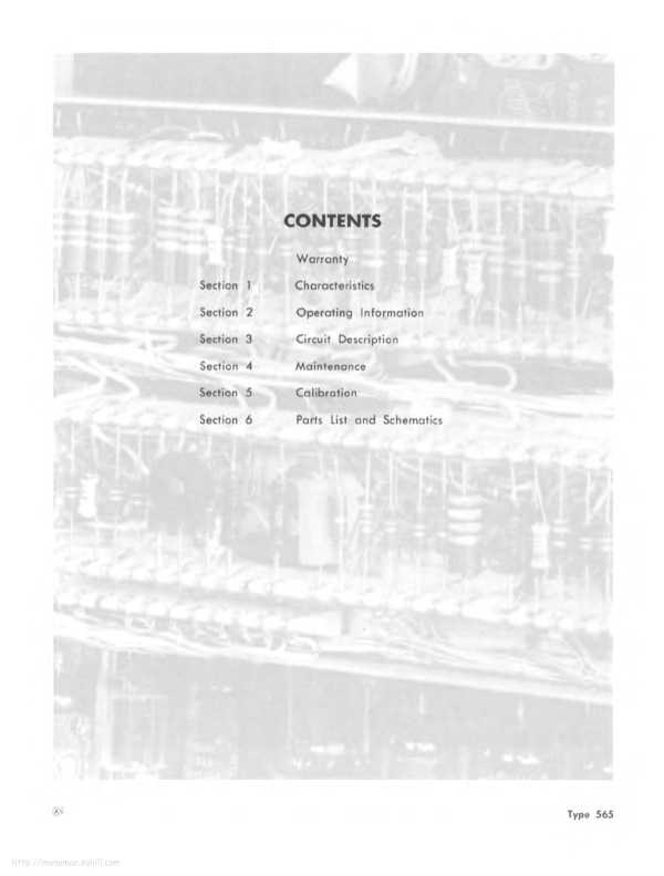 Сервисная инструкция Tektronix 565