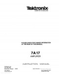 Сервисная инструкция Tektronix 7A17 AMPLIFIER