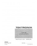 Сервисная инструкция Tektronix 7A19