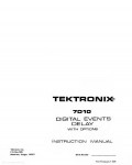 Сервисная инструкция Tektronix 7D10