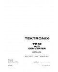 Сервисная инструкция Tektronix 7D12