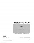 Сервисная инструкция Tektronix 7M13