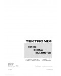 Сервисная инструкция Tektronix DM502 MULTIMETER