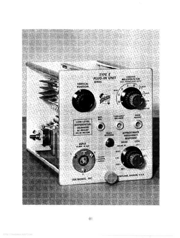 Сервисная инструкция Tektronix E