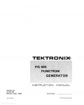 Сервисная инструкция Tektronix FG503 FUNCTION-GENERATOR