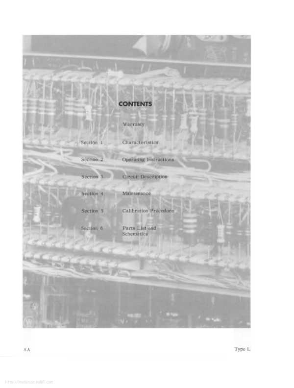 Сервисная инструкция Tektronix L