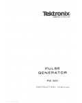 Сервисная инструкция Tektronix PG501 PULSE-GENERATOR