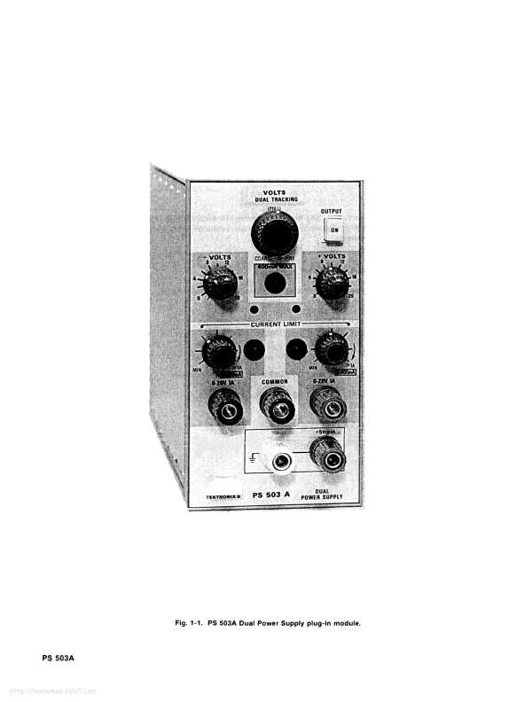 Сервисная инструкция Tektronix PS503A DUAL-POWER