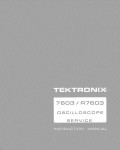 Сервисная инструкция Tektronix R7603 Oscilloscope